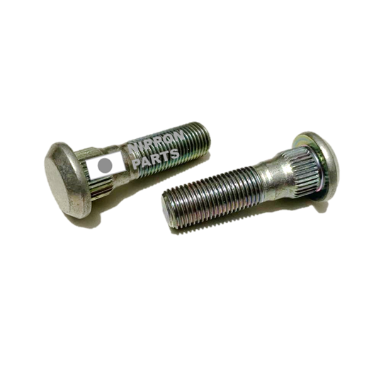 PERNO RUEDA NISSAN PATROL,SAFARI,CARAVAN, ATLAS, Y60,Y61 91---, FG/BRG/R16#/WG, NV350/E26,H4F23/RF23/R8F23, KA24DE/KA20DE/L28/QD32/TB425/TD42/VG33E/YD25D/ZD30. ORIGINAL NISSAN GENUINO JAPON 40222-C6001/C6000 / 12mm rosca x 26mm x 8mm x 40mm x 14.5mm longitud