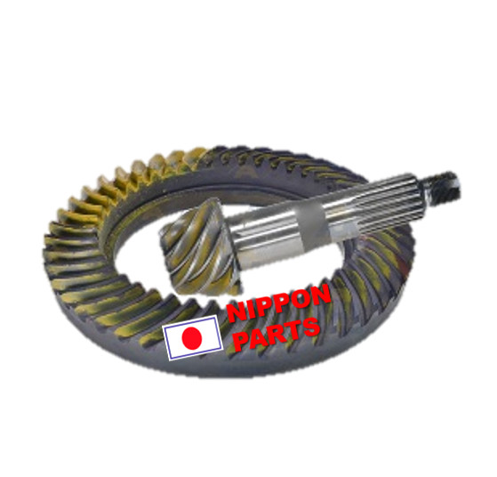 PIÑON Y CORONA TRASERO TOYOTA COASTER,DYNA,TOYOACE,BB42/50 HZB50L,3B,1HZ,1HDFET. ORIGINAL TOYOTA GENUINO JAPAN. 41201-80123/ 39 dientes 9 dientes  45X8