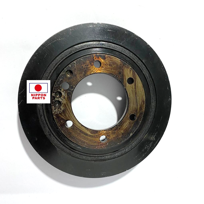 POLEA CIGUEÑAL GEMELAS 4PK D/H,ALTERNADOR, A/C, TOYOTA LAND CRUISER 1HZ. ORIGINAL TOYOTA GENUINO JAPAN 13408-17030 / Diámetro interno 42 x Diámetro externo 189 x 4 Ranuras x 106 alto