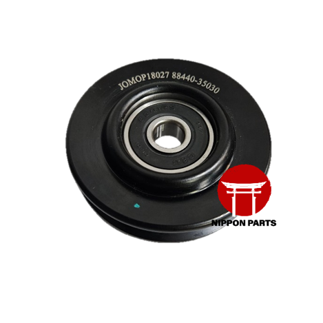 POLEA TESADOR CORREA A/C TOYOTA HILUX 3L,2L. LN166 1990-2003. JOMO TAIWAN. 88440-35030 12mm diámetro int x 80mm diámetro ext x 20mm alto