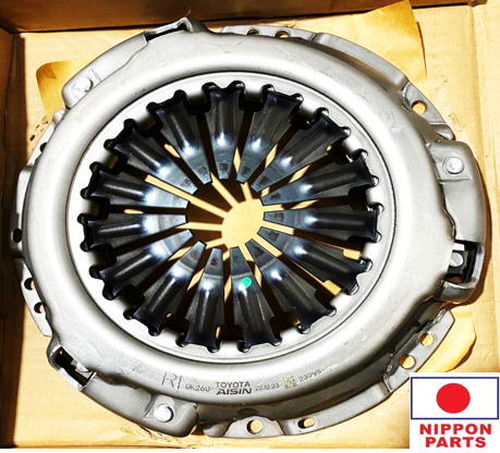 PRENSA EMBRAGUE TOYOTA HILUX 2TRFE 2018. ORIGINAL TOYOTA GENUINO INDONESIA  31210-0K260/ CTX171A/232911 AISIN/ 42mm x 157mm x 252mm x 290mm x 44mm profundidad