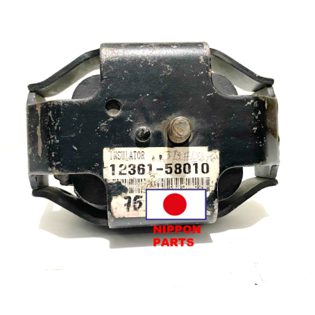 SOPORTE MOTOR 14B/3B NEW 11B DYNA TOYOTA GENUNO JAPAN 12361-58010 / 12mm diámetro 29mnm distancia 153mm largo x 116mm ancho x 73 alto