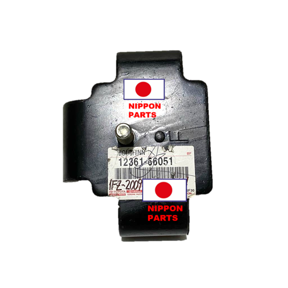 SOPORTE MOTOR TOYOTA LAND CRUISER CAMIONETA 1FZ 2009- TOYOTA GENUINO JAPAN 12361-66051/17091 / 12x35x37x53.5