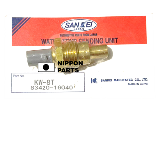 SWITCH TEMPERATURA  AGUA TOYOTA HILUX 3L 98-- 5K/7K/1KZ SEIKEN JAPAN 83420-16040 Diámetro1: 7.5mm x Diámetro2: 13mm Diámetro3: 16mm x Llave: 17mm x Longitud: 26mm KW8T