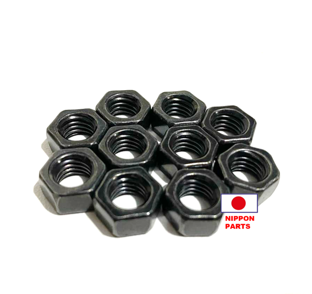 TUERCA DE BASE CAMPANA PIÑON Y CORONA TOYOTA 11B,12HT,12R,13B/14B,15B,18R,16R.   TOYOTA GENUINO JAPAN 90170-08204/ 6.5mm diámetro interno x 12mm diámetro externo x 6.5mm alto