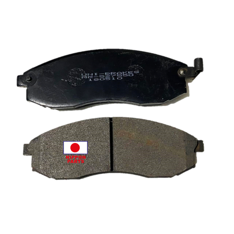 JGO PASTILLA FRENO DELANTERO MITSUBISHI L200 99-04  2000CC, 2400CC, 2500CC.  UNI BRAKES TW MR-527550 A38K Ancho:16mm x Alto:51mm x Largo:151mm