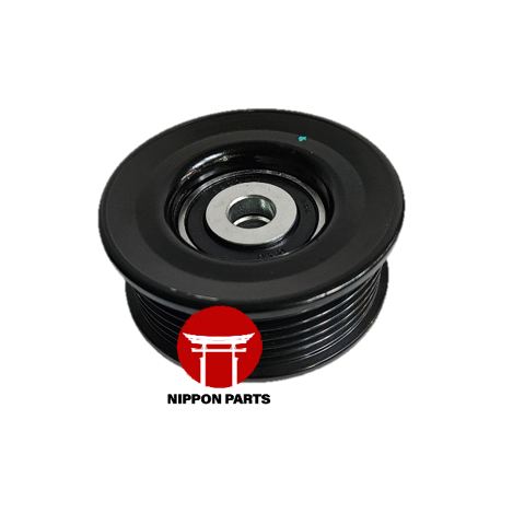 POLEA TESADOR 6PK TOYOTA LAND CRUISER 1HZ 2002--, TUNDRA LX470/2UZFE. JOMO TAIWAN. 16604-50030, TF01013 12mm diámetro int x 75mm diámetro ext x 30mm alto