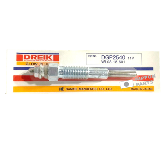 BUJIA PRECALENTADORA 24V NISSAN ED33 DREIK JAPAN 11065-T9000/1 LT: 91.5mm Longitud: 21mm Grosor: 5mm  DGP2711