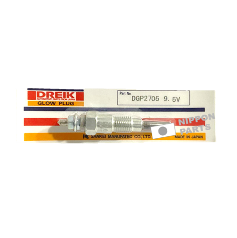 BUJIA PRECALENTADORA NISSAN SD22 9.5V DREIK JAPAN 11065-Y1402/3/4 LT: 71mm Longitud: 19mm Grosor: 5mm DGP2705/PN-86