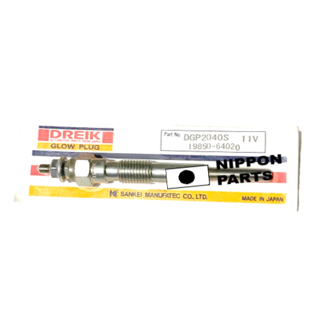 BUJIA PRECALENTADORA TOYOTA COROLLA 1C-2C-2CNEW 11V.  DREIK JAPAN 19850-64020 LT: 99mm Longitud: 28mm Grosor: 5mm  DGP2040