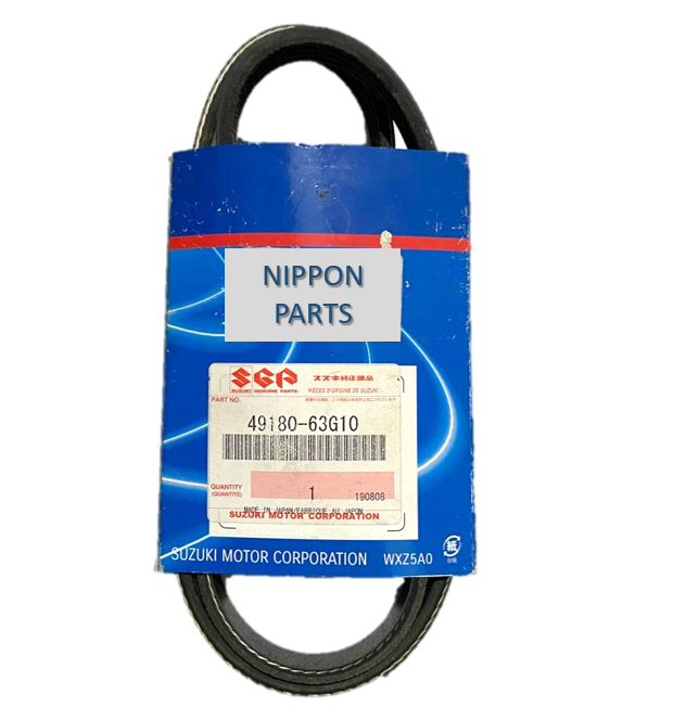CORREA D/H SUZUKI BALENO Y COMPRESOR NISSAN PATROL TB48DE. ORIGINAL SUZUKI GENUINO JAPON. 49180-63G10/ 4PK915