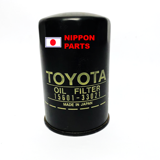 FILTRO ACEITE TOYOTA HILUX 2TR/3Y-4Y-2RZ/4K. ORIGINAL TOYOTA GENUINO JAPAN 15601-33021