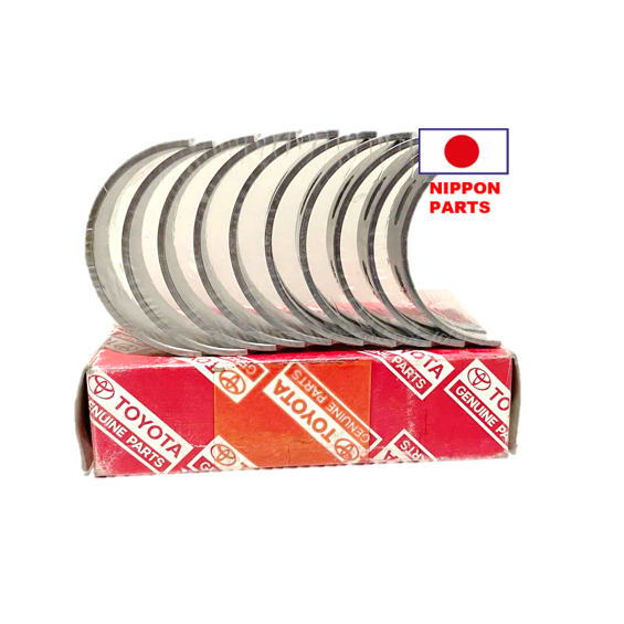 JGO COJINETES BANCADA 0.10 TOYOTA HILUX 2TR. ORIGINAL TOYOTA GENUINO JAPAN 11704-75031/33/32 Th SP2 5Pzas S025 0C91U 5Pzas US025 0B45N