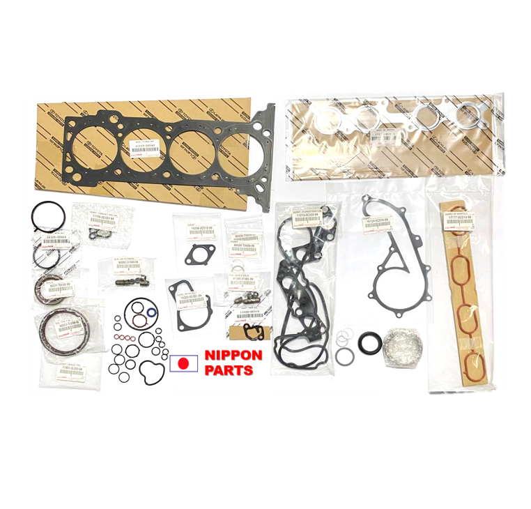 JGO EMPAQUETADURAS DE MOTOR TOYOTA  HILUX/FORTUNER/INNOVA  2TR-FE 2017---, . ORIGINAL TOYOTA GENUINO TAILANDIA 04111-0C162