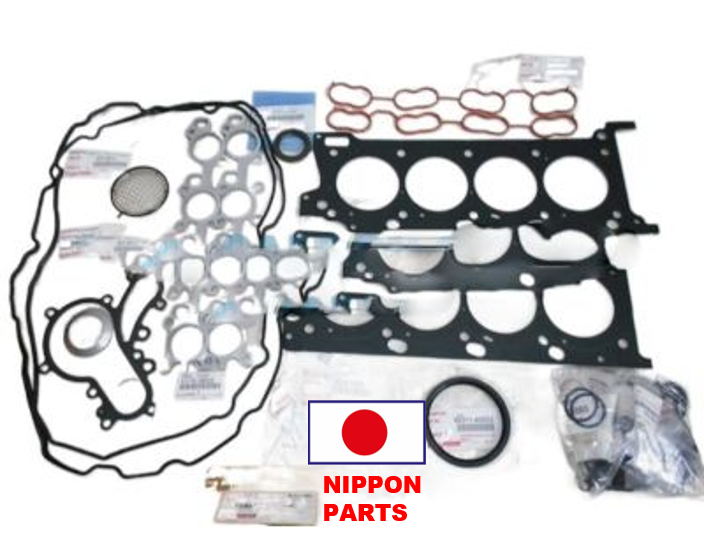 JGO EMPAQUETADURAS TOYOTA TUNDRA 5.7L. 3URFE 2007-8 SEQUOIA. ORIGINAL TOYOTA GENUINO USA 04111-0S022/0S010