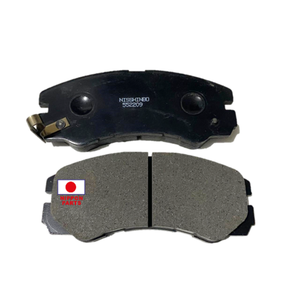 JGO PASTILLAS CHEVROLET LUV AÑO 2000 DIESEL 2000CC UB525, 69 91---- NISSINBO JAPAN PF-428 Ancho:17mm x Alto:59mm x Largo:138mm
