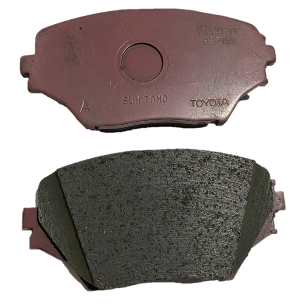 JGO PASTILLAS FRENO DELANTERA TOYOTA RAV4 NEW 2001---. ORIGINAL TOYOTA GENUINO JAPAN 04465-42070/71 /123x60