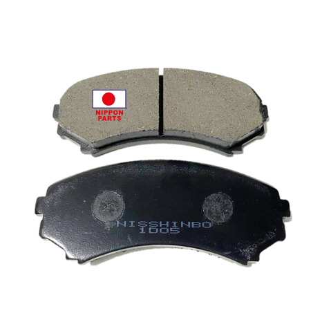JGO PASTILLAS FRENO MITSUBISHI 4M40, VAGONETA6G74 PAJERO 6G72 MONTERO 2014. NISSHINBO JAPAN. MR-407422/4605A471 PF-3414/A493K Ancho:16mm x Alto:59mm x Largo:139.5mm