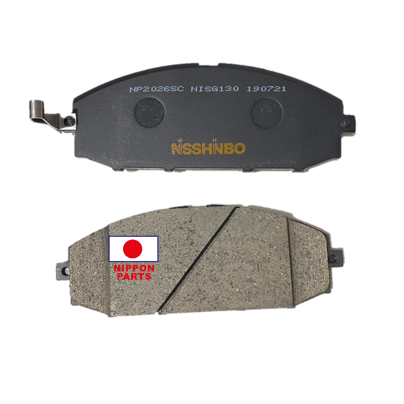 JGO PASTILLAS NISSAN PATROL 98- TB42 INTERCULER TURBO167X60.5 NISSHINBO JAPAN 41060-VB290 PF-2413/PF-2545  Ancho:19mm x Alto:60mm x Largo:166mm