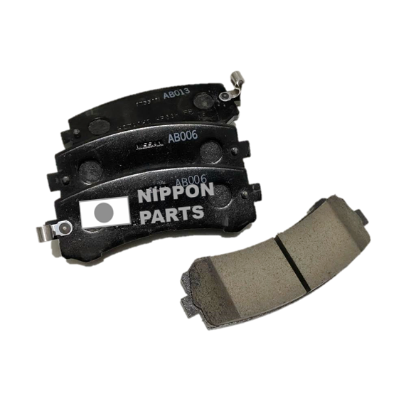 JGO PASTILLAS TRASERA NISSAN PATROL 01--, Y61 TD42.  ORIGINAL NISSAN GENUINO JAPAN 44060-VS21A / 121mm largo x 36.3mm alto x 17mm ancho