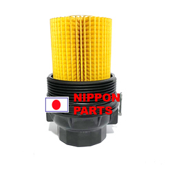 [29271] FILTRO DE ACEITE CON TAPA TOYOTA LAND CRUISER 1VDFTV 2007-- TUNDRA 3UR 2010. ORIGINAL TOYOTA GENUINO JAPAN 15650-38010 / 29x70x117