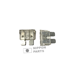 [2580] FUSIBLE MEDIANO 25 AMP. PLASTICO BLANCO. HIKARI BRASIL/ JAPON