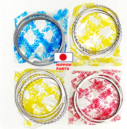 [9624] JGO ANILLAS 0.50  LAND CRUISER 1FZ 92-2009. ORIGINAL TOYOTA GENUINO JAPAN 13013-66020/ 0,50/ 6uds 98mm diámetro 6uds 2mm 12uds 2mm 6uds 0.5