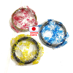 [3892] JGO ANILLAS STD TOYOTA STARLET 4K 81-84. ORIGINAL TOYOTA GENUINO JAPAN 13011-13010/ 4uds 75mm diámetro 4uds 1.5mm 8uds 1.5mm 4uds 1.25mm