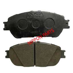 [27245] JGO PASTILLAS FRENO DELANTERA TOYOTA TACOMA 2005-2010 1GR 4X2 2.7L.  ORIGINAL TOYOTA GENUINO USA 04465-04080/ 58.5x142.8