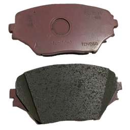 [21147] JGO PASTILLAS FRENO DELANTERA TOYOTA RAV4 NEW 2001---. ORIGINAL TOYOTA GENUINO JAPAN 04465-42070/71 /123x60