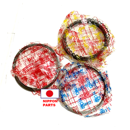[3868] JUEGO ANILLOS TOYOTA STARLET 95- 2E 0.50. ORIGINAL TOYOTA GENUINO JAPAN 13013-11064 / 4uds 73mm diámetro 4uds 1.5mm 8uds 1.5mm 4uds 0.5