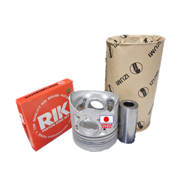 [26527] KIT COMPRESION PISTON, ANILLA Y CAMISAS TERMINADA  ISUZU 4JB1-T 0.50 IZUMI TAIWAN 8-94340-620-2 LKIS409304CA-T Camisa: Diámetro interno:92.5mm x Diámetro externo: 95mm Borde:101mm x Alto:183mm Pistón: Diámetro externo:93mm x Altura:92mm Pasador: Diámetro interno 18mm x Diámetro externo 34mm x Altura: 78mm