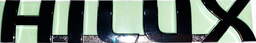 [30216] LETRA PLATEADA PUERTA DELANTERA TOYOTA HILUX 2TR/1KD/2KD 2005--. ORIGINAL TOYOTA GENUINO TAILANDIA 75427-0K011