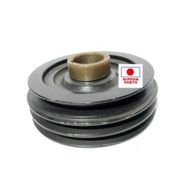 [3984] POLEA CIGUEÑAL DELANTERO DOBLE TOYOTA HILUX,HIACE 3L, 2L, 5L. ORIGINAL TOYOTA GENUINO JAPAN 13408-54090/54070  Diámetro interno 36 x Diámetro externo 154 x 2 Ranuras x 65 alto