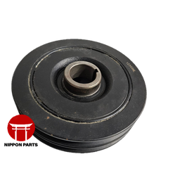 [30897] POLEA DOBLE DE CIGUEÑAL DELANTERA TOYOTA HILUX,HIACE 3L, 2L, 5L. HASAKI TW. 13408-54090, TC01009 36mm diámetro int x 166mm diámetro ext x 37mm alto x 48mm alto Total